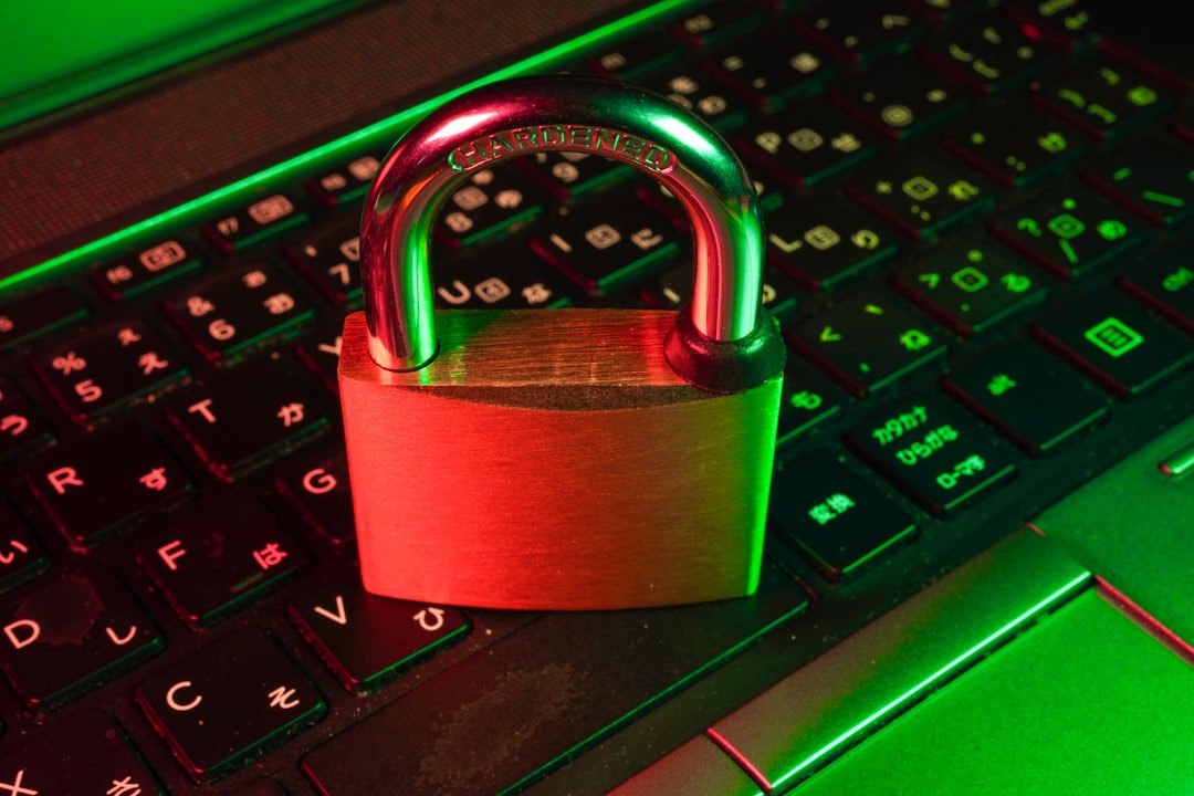 Identity theft insurance concept with a shield and lock icon protecting personal data